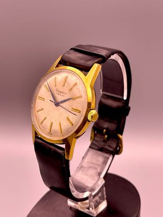 Reloj Dugena Festa Mecánico Dorado Años 60