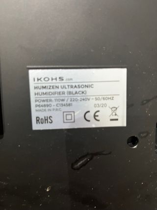 Humificador IKOHS ULTRASONIC Zen Negro