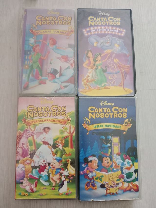 Lote 4 VHS Canta con nosotros