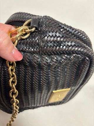 Bolso Bimba y Lola negro tejido