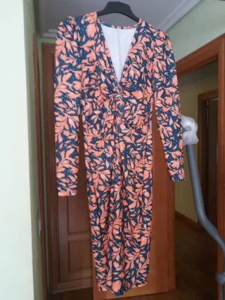 Vestido estampado mujer