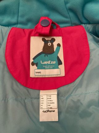 Mono de esquí para niña