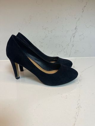 Zapatos Marypaz Ante Negros Talla 37