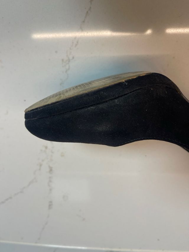 Zapatos Marypaz Ante Negros Talla 37