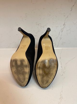 Zapatos Marypaz Ante Negros Talla 37