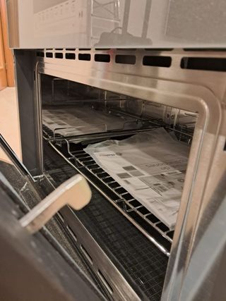 Horno compacto microondas Balay gris