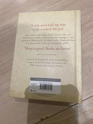 Libro: The Wit & Wisdom of Tyrion Lannister