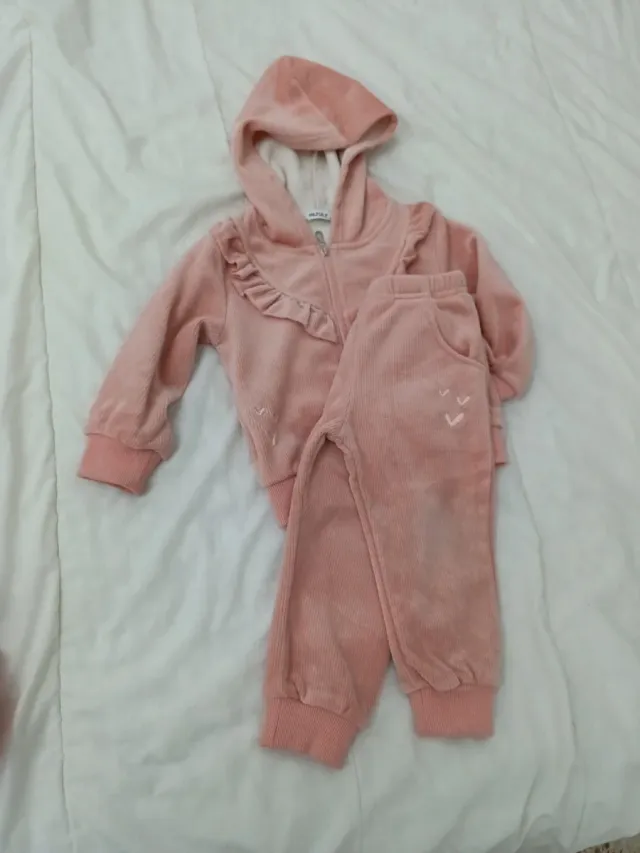 Conjunto chándal niña rosa