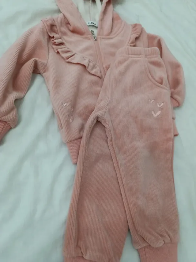 Conjunto chándal niña rosa