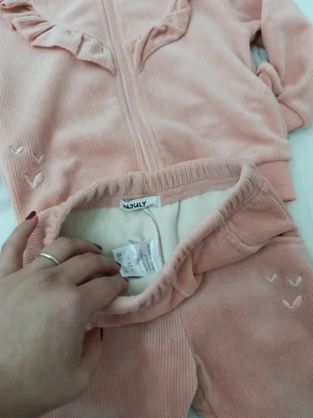 Conjunto chándal niña rosa