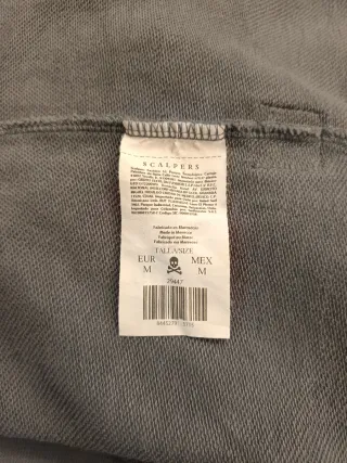 Sudadera Gris Scalpers Talla M