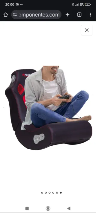 Silla Gamer Racing Negra y Roja