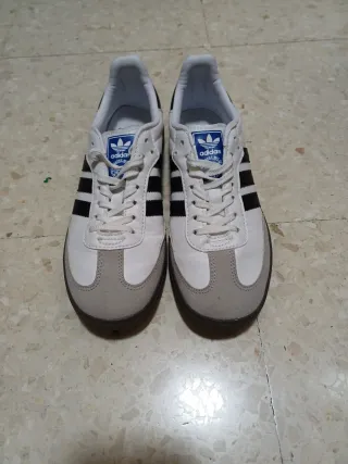 Adidas Samba Gris y Blanco