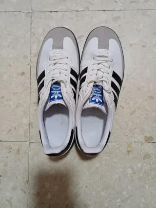 Adidas Samba Gris y Blanco