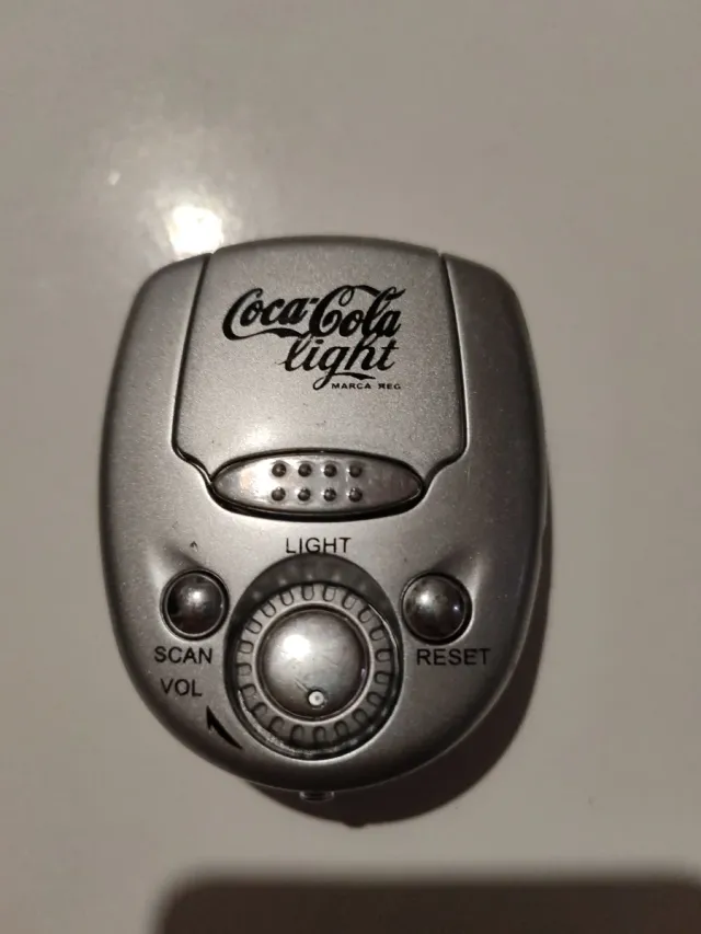 Mini Radio Coca-Cola Light Promozionale Argento