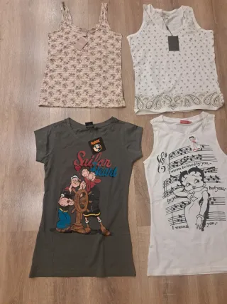 Camisetas nuevas, talla S