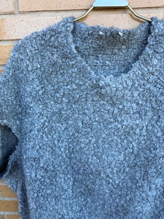 Jersey Zara Gris Mujer