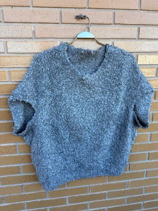 Jersey Zara Gris Mujer