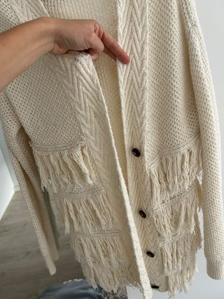 Chaqueta Zara Crema Talla 13-14 (S)