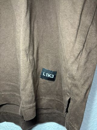 Camiseta Bershka Marrón Talla M