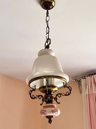 Lámpara colgante de techo con cerámica