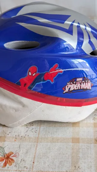 Casco Infantil Spiderman Azul