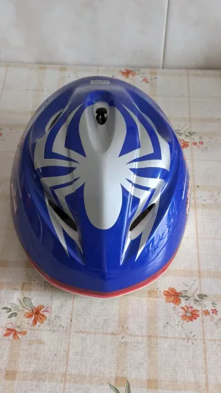 Casco Infantil Spiderman Azul