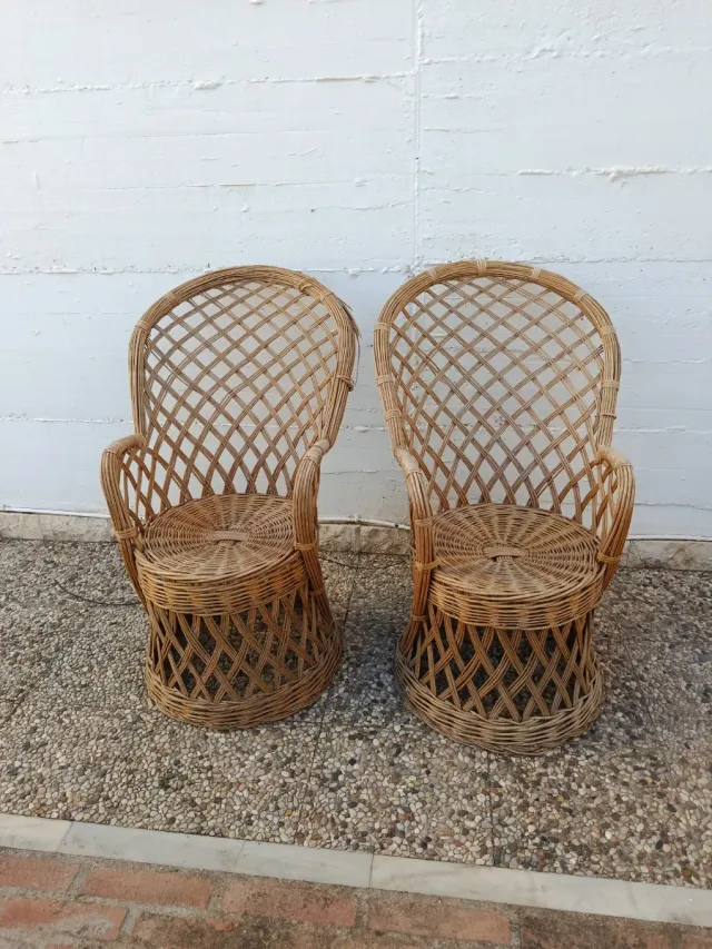 Pareja Sillones de Mimbre