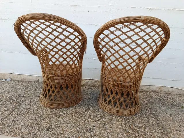 Pareja Sillones de Mimbre