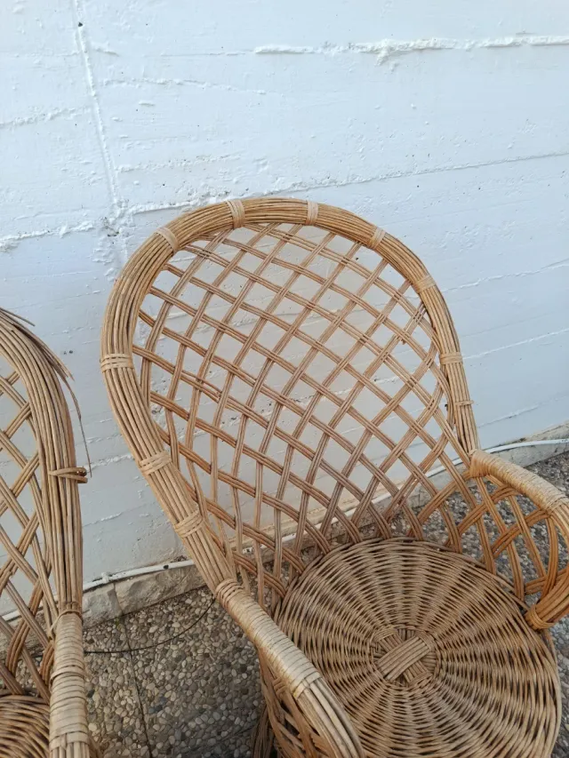 Pareja Sillones de Mimbre