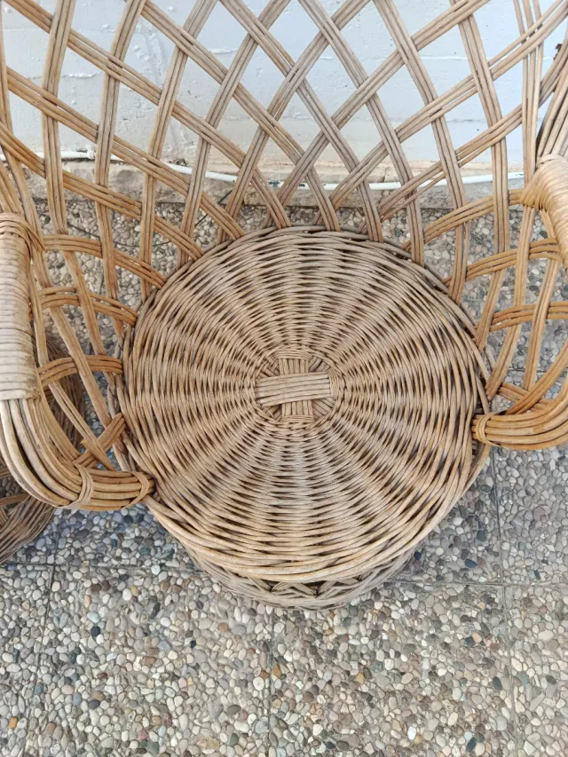 Pareja Sillones de Mimbre