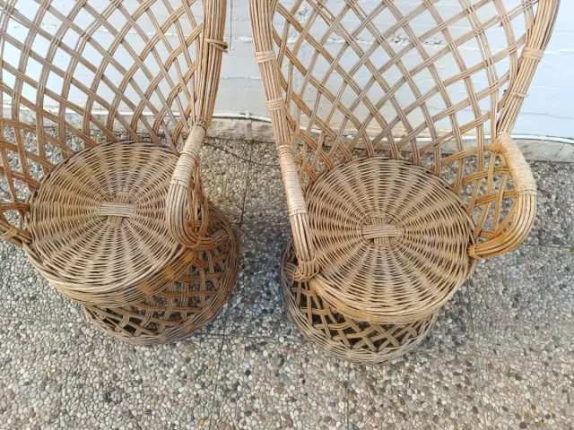 Pareja Sillones de Mimbre