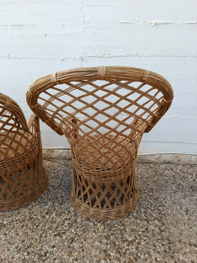 Pareja Sillones de Mimbre
