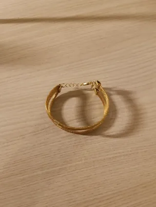 Bracciale dorato multistrato