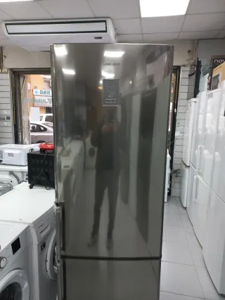 Nevera combi plateada 188,cm garantía + entrega