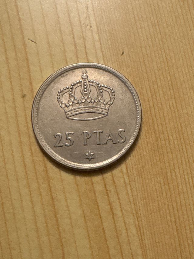 Moneda 25 Pesetas 1975 Corona