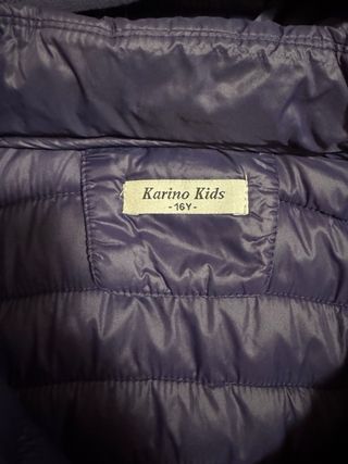 Piumino blu ragazzi con cappuccio