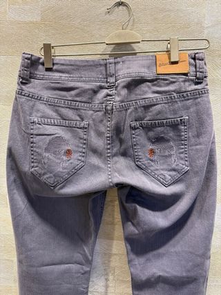 Vaqueros mujer Dolores Promesas grises morado