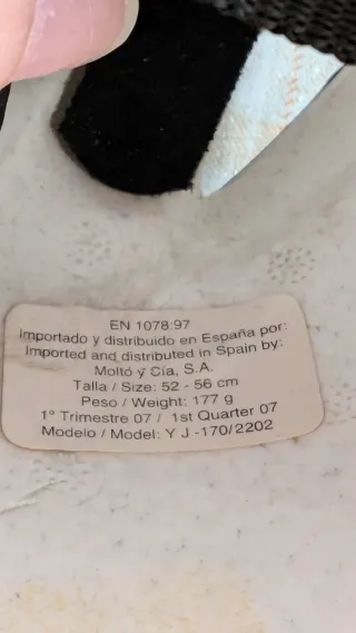 Casco infantil 52-56 cm