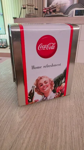 Porta tovaglioli Coca-Cola vintage in metallo