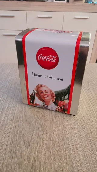 Porta tovaglioli Coca-Cola vintage in metallo