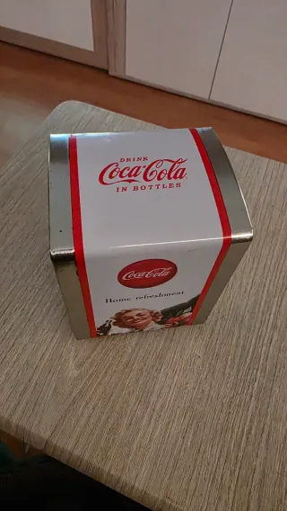 Porta tovaglioli Coca-Cola vintage in metallo