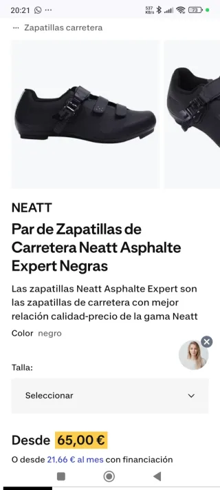 Zapatillas ciclismo NEATT Asphalte T39