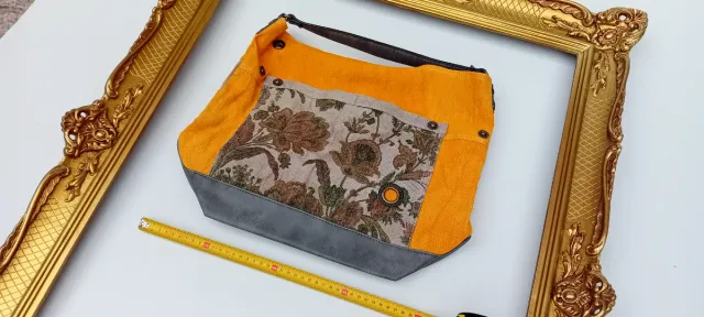 Bolso amarillo y gris Lookat