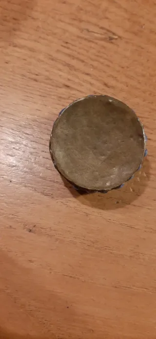 Scatola vintage pietre blu tibetana