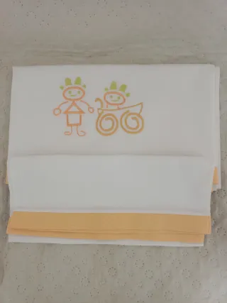 Sábanas cuna bordadas