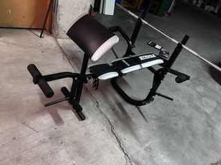 máquina de gimnasio + pesos