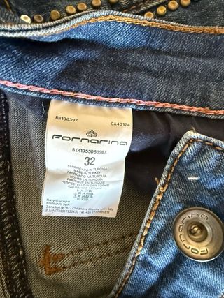 Vaqueros Fornarina mujer con tachuelas