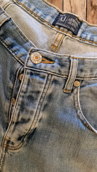 Pantalones Vaqueros Armani Azules