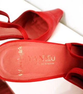 Zapatos de tacón rojos